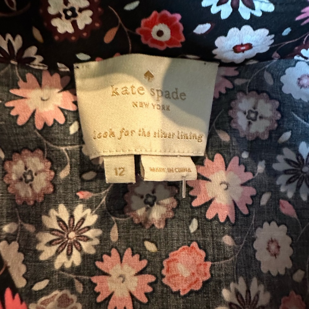 Kate spade collar flower designer dress size 12 - Picture 3 of 3